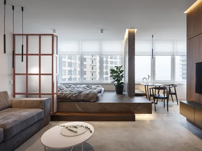 Дизайн однокомнатной квартиры: 35 примеров • Интерьер+Дизайн