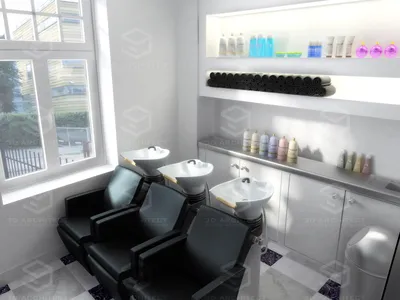 Визуализация салона - парикмахерской 3 | 3D Architect