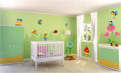 Красим стены в детской комнате - Дизайн идеальной детской комнаты
