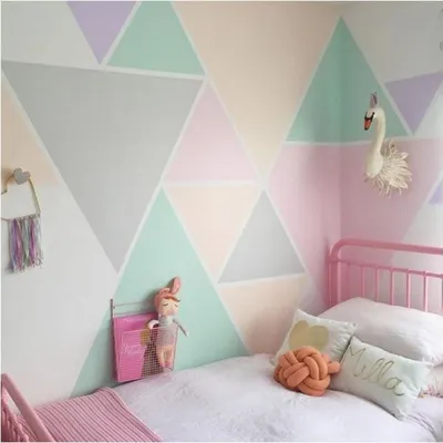 Окраска стен детской комнаты (66 фото)