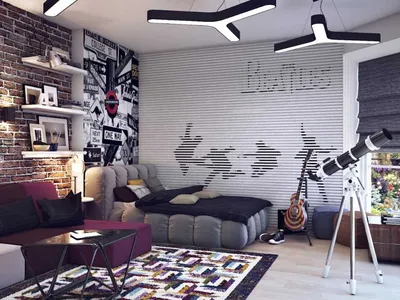 Дизайн комнаты для мальчика подростка в современном стиле: хай-тек,  минимализм, эко и другие + фото