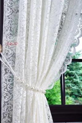 Длинные шторы, Тюль гипюр Мелани-T (белый) Купить | Выгодная Цена-Доставка  по Москве 0₽ | KupiTul™
