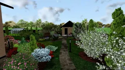 Ландшафтный дизайн и оформление дачного участка с огородом