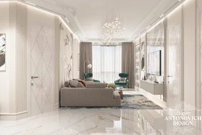 Дизайн-проект квартиры в ЖК \"RiverStone\" ⋆ Студия дизайна элитных интерьеров  Luxury Antonovich Design