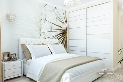 Спальня с белой кроватью (32 фото) | «Печёный»