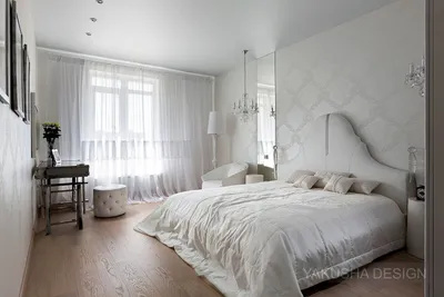 Белая кровать в интерьере спальни - статьи про мебель на Викидивании