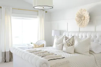 Спальня в белых тонах: оформление, дизайн- советы от МК «Виктория»