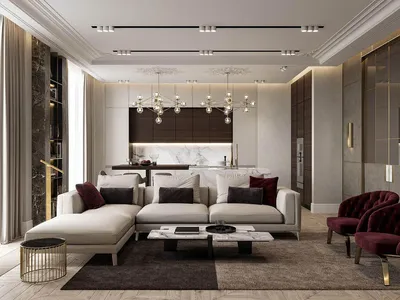 Современный дизайн гостиной - 100 фото стильных идей интерьера