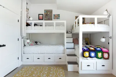 Дизайн детской комнаты с двухъярусной кроватью - статьи про мебель на  Викидивании