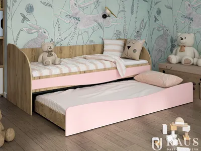 Детская кровать с выкатным спальным местом RAUS | Цена 12480 руб. в Канске  на Диванчик-Екб