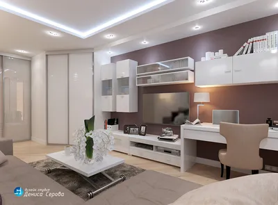 Дизайн-проект интерьера 3-х комнатной квартиры площадью 75 кв.м. для семьи  с ребенком | Студия Дениса Серова