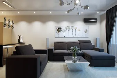 Дизайн квартиры 60 кв. м - фото планировки и варианты отделки интерьера в  современном стиле