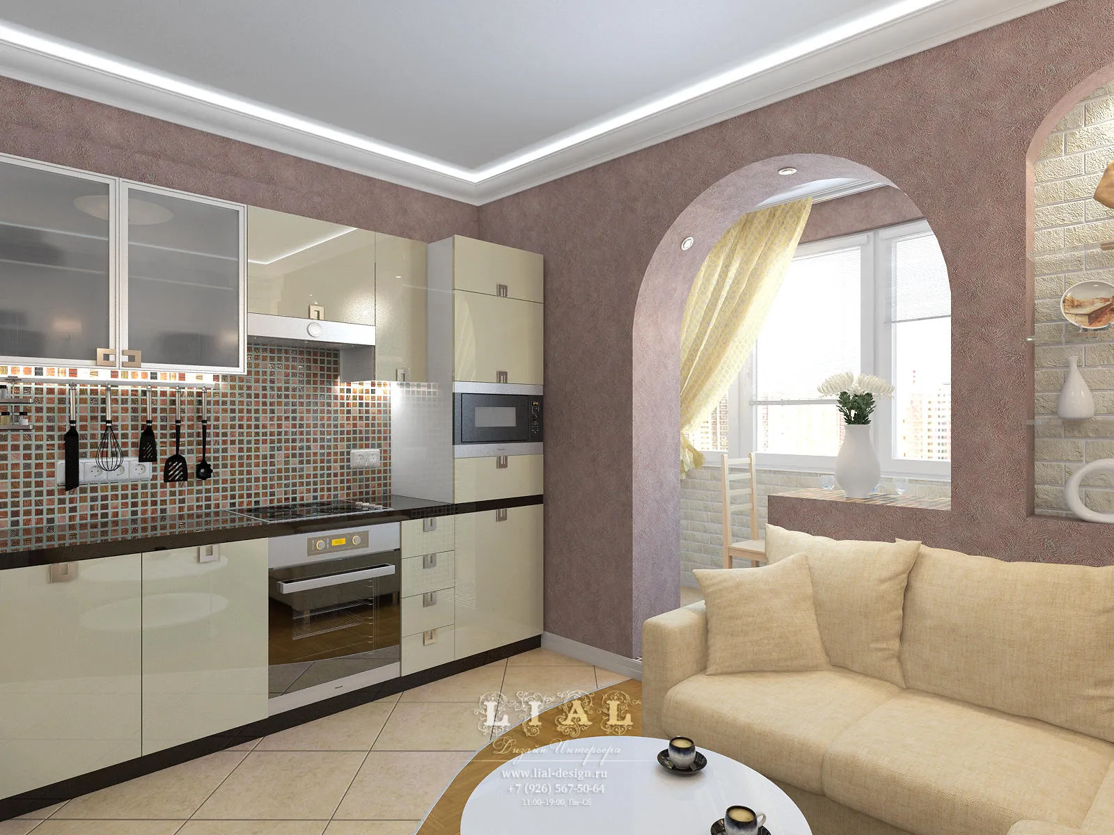Дизайн 2-комнатной квартиры КОПЭ