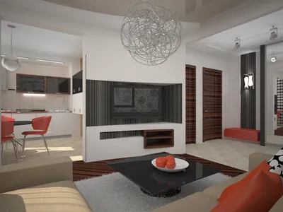 Дизайн проект трехкомнатной квартиры - заказать разработку интерьера