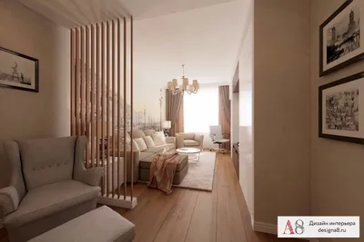 Дизайн проект двухкомнатной квартиры 64 кв. м в Санкт-Петербурге — фото  интерьера