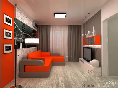 Интерьер зала в 2-х комнатной квартире » Современный дизайн на Vip-1gl.ru