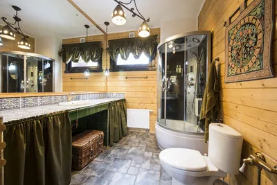 Дизайн ванной комнаты в доме - 70 фото