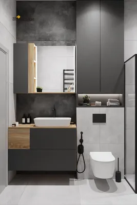 Дизайн ванной комнаты лофт | Декор столешницы в ванной, Расположение  небольшой ванной комнаты, Дизайн