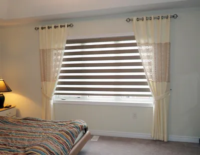 Жалюзи в спальню, какие шторы лучше выбрать, рулонные шторы и красивые  вертикальные жалюзи
