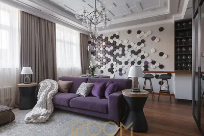 Гостиная с камином в современном стиле | Iroom Design