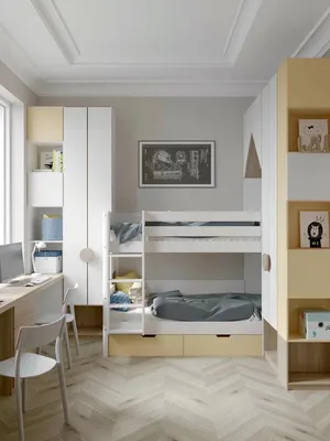 Удобная мебель детской комнаты для двух мальчиков | Детская мебель | Дизайн  | Mamka™ | Дзен
