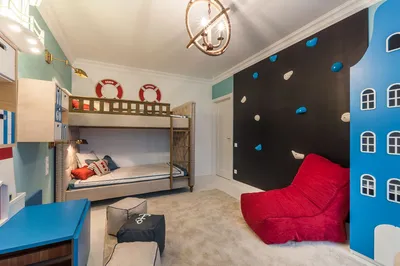 Дизайн детской комнаты для двух мальчиков в морской тематике | Фото проекта