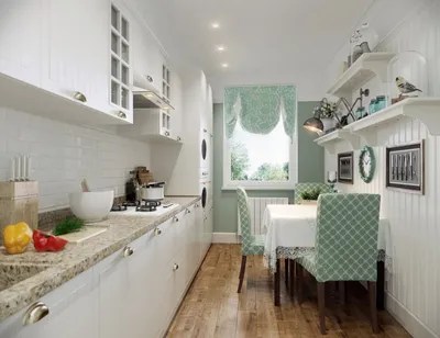 Дизайн узкой кухни: 102 фото интерьера и 8 правил оформления