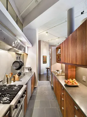 Дизайн узкой кухни: 78 фото интерьеров, идеи для ремонта