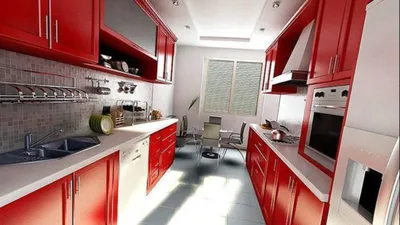 Дизайн узкой кухни (41 фото): видео-инструкция по оформлению интерьера  длинного маленького помещения своими руками, цена, фото
