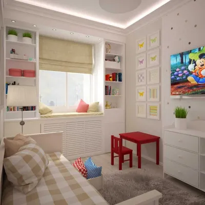Дизайн детской комнаты 10 кв. м. - 100 фото красивого оформления