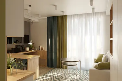 Дизайн интерьера 1-комнатной квартиры в ЖК Рио-де-Жанейро (Минск Мир)