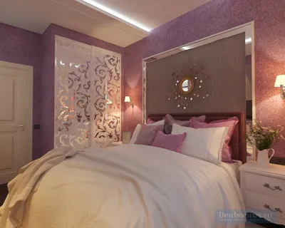 Дизайн проект интерьера спальни 11 кв.м. в стиле арт-деко | Студия Дениса  Серова