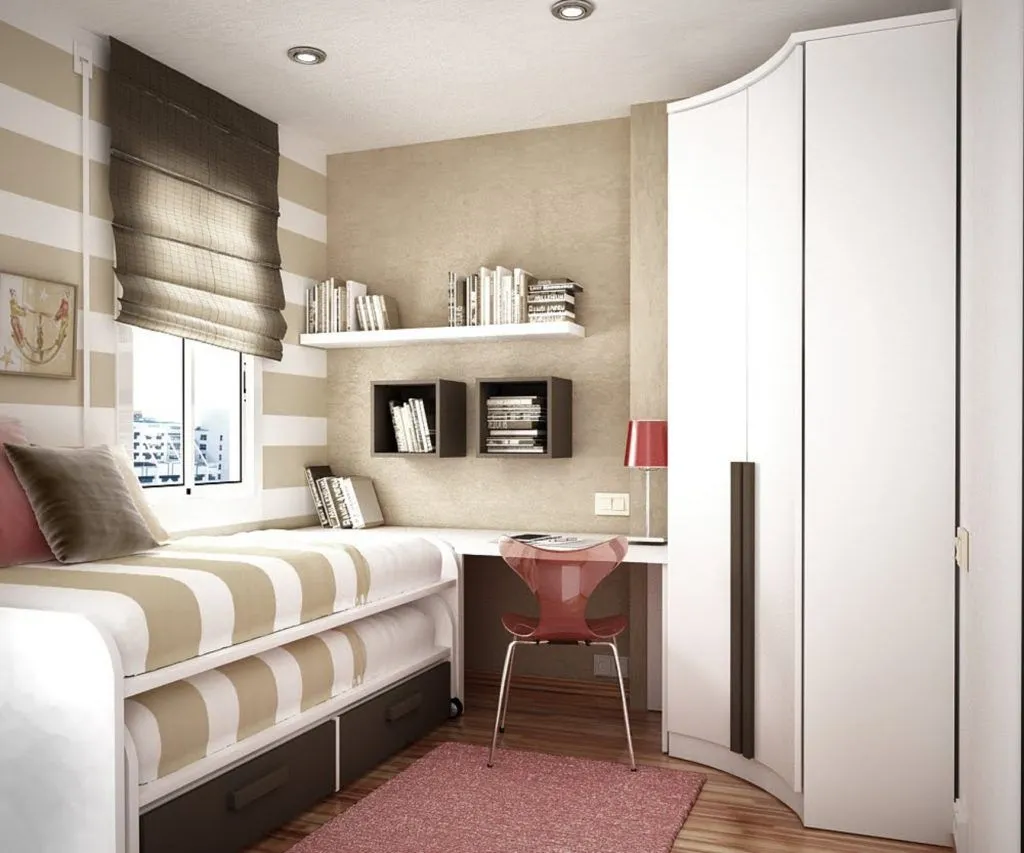 Спальни (с зонированием) - Дизайн интерьера спальни - с зонированием