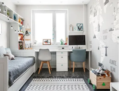 Дизайн 2-х комнатной квартиры: как спроектировать? | Фото-идеи | Kids  bedroom storage, Small kids room, Small kids bedroom