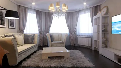 Дизайн комнаты с эркером - простота и легкость | Отделка и декор | Дзен