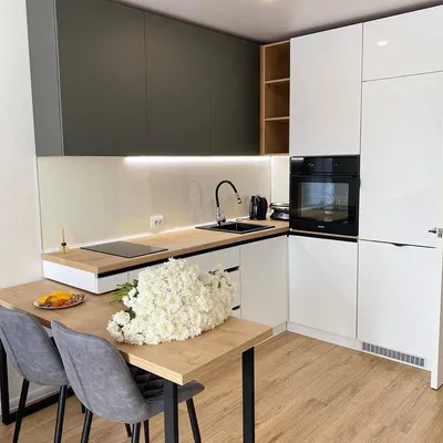 Современная угловая кухня комбинированного цвета \"Модель 752\" в Саранске -  цены, фото и описание.