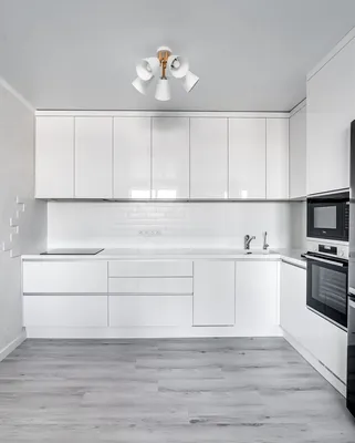 Белая угловая кухня с каменной столешницей \"Модель 788\" в Симферополе -  цены, фото и описание.