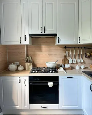 Дизайн кухни 6 кв.м, где нет ничего сложного, но выглядит все стильно и  практично. Берите на заметку! | SMALLFLAT.RU | Дзен