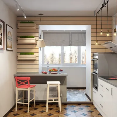 Кухня на балконе или лоджии: фото лучших новинок дизайна + варианты, как  совместить, объединить и красиво оформить