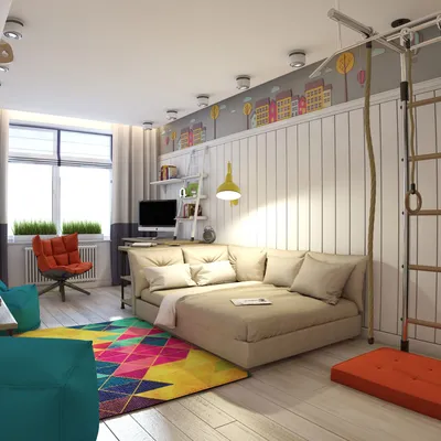 Дизайн комнаты для мальчика подростка: оформление интерьера 2 детям 10 лет