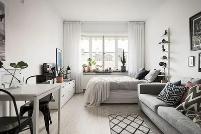 Дизайн комнаты в однокомнатной квартире - 66 фото