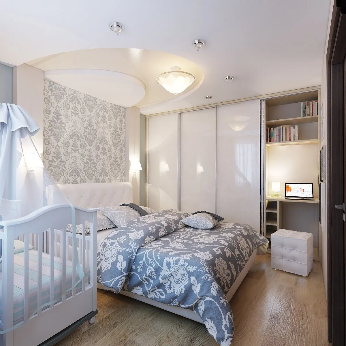 Планировка комнаты с детской кроваткой (63 фото)