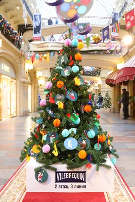 Украшение новогодней ёлки - красивое оформление елок на Новый Год -  Интерьерные ели