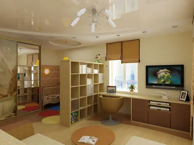 Дизайн однокомнатной квартиры для семьи с ребенком: идеи интерьера,  варианты зонирования и расстановки мебели с фото
