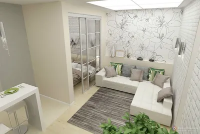 Дизайн однокомнатной квартиры для семьи с ребенком » Современный дизайн на  Vip-1gl.ru