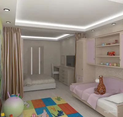Дизайн однокомнатных квартир с детской » Современный дизайн на Vip-1gl.ru