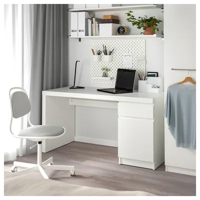 MALM письменный стол белый 140x65 см | IKEA Latvija