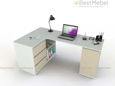 Угловой письменный стол с ящиками В20 - 22040 р, бесплатная доставка, любые  размеры