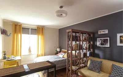 Фото — 13 Гостиная спальня в малогабаритной квартире | Дизайн гостиной,  Дизайн, Интерьеры спальни