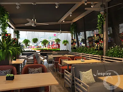 Дизайн летней веранды под ключ - дизайн проект открытой и закрытой летней  веранды для ресторана | INSPIREGROUP